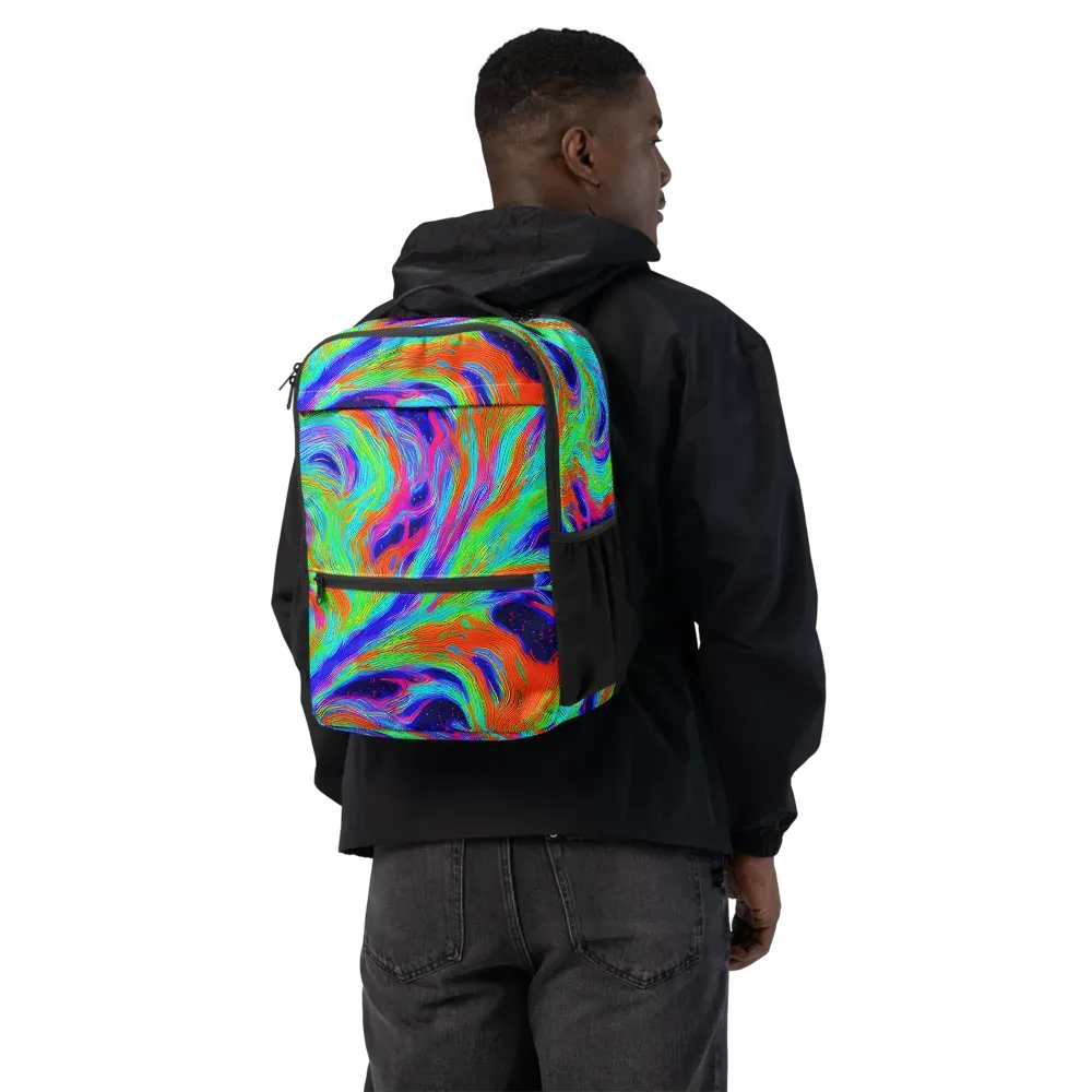 Rainbow Maelstrom on Utility Backpack — Back