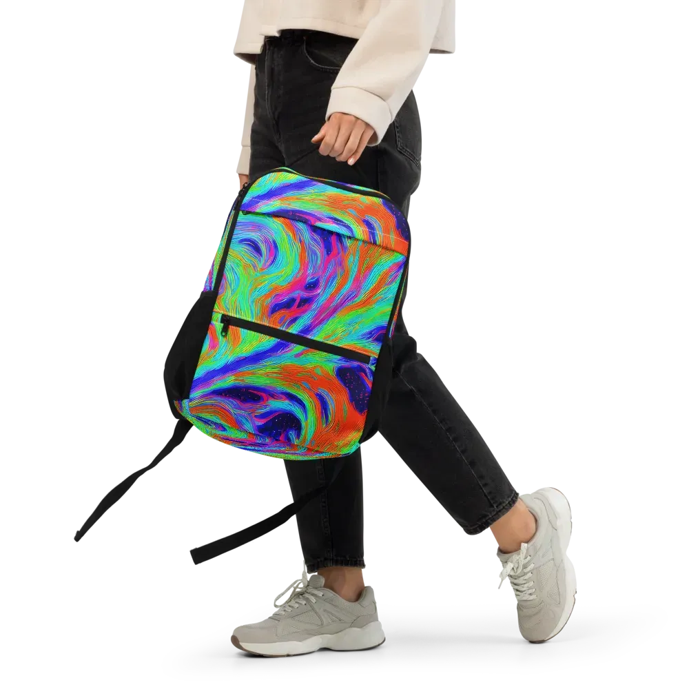 Rainbow Maelstrom on Utility Backpack — Front