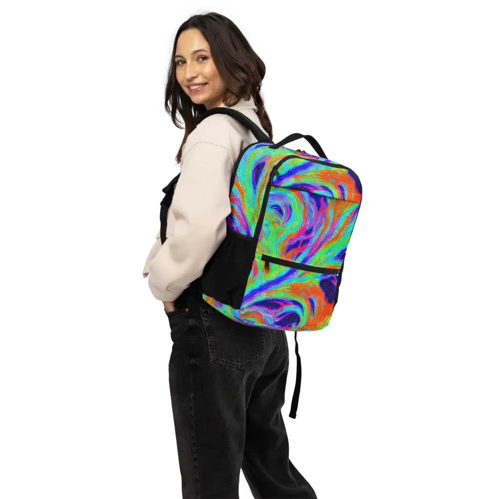 Rainbow Maelstrom on Utility Backpack — Back