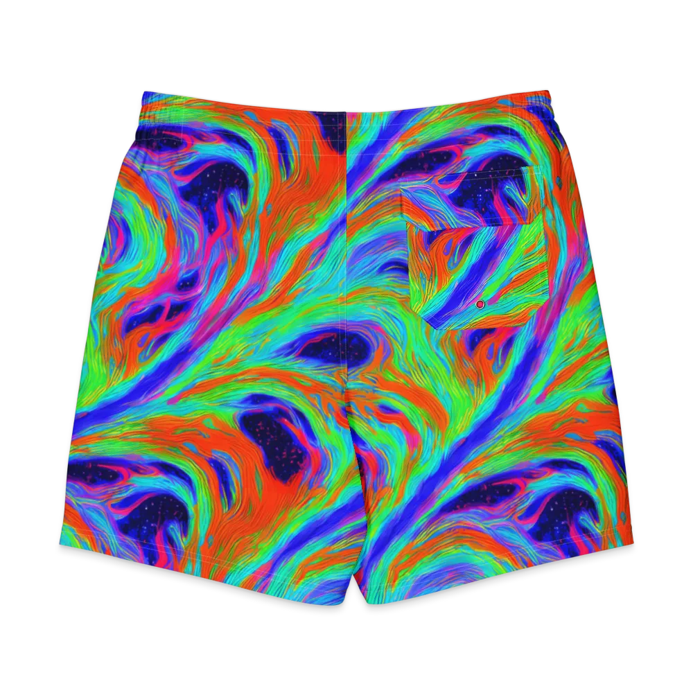 Rainbow Maelstrom on Men's Board Shorts — Back