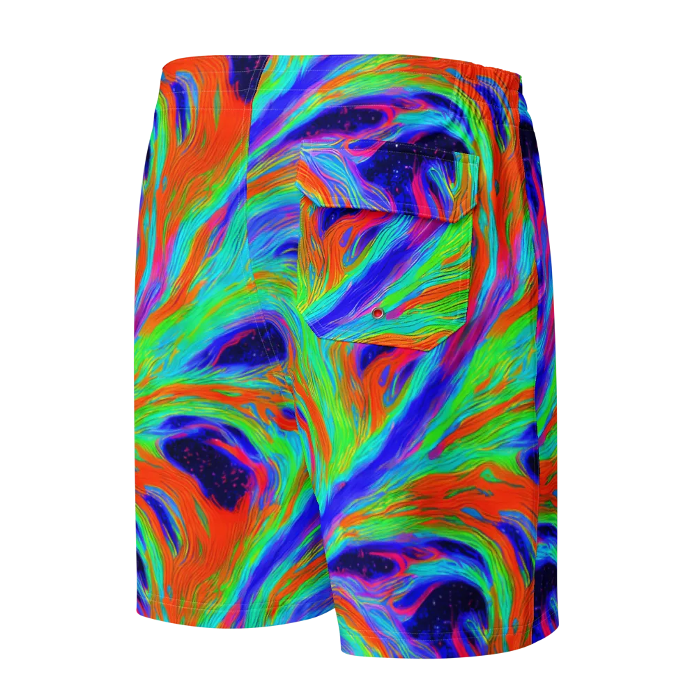 Rainbow Maelstrom on Men's Board Shorts — Back