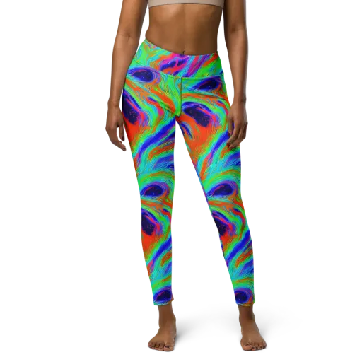 Rainbow Maelstrom on a Yoga Leggings