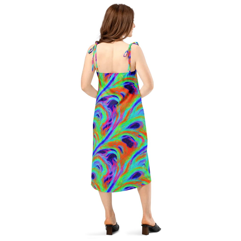 Rainbow Maelstrom on Slip Dress — Back