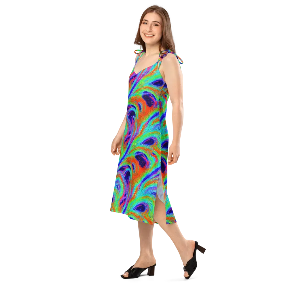 Rainbow Maelstrom on Slip Dress — Left Front