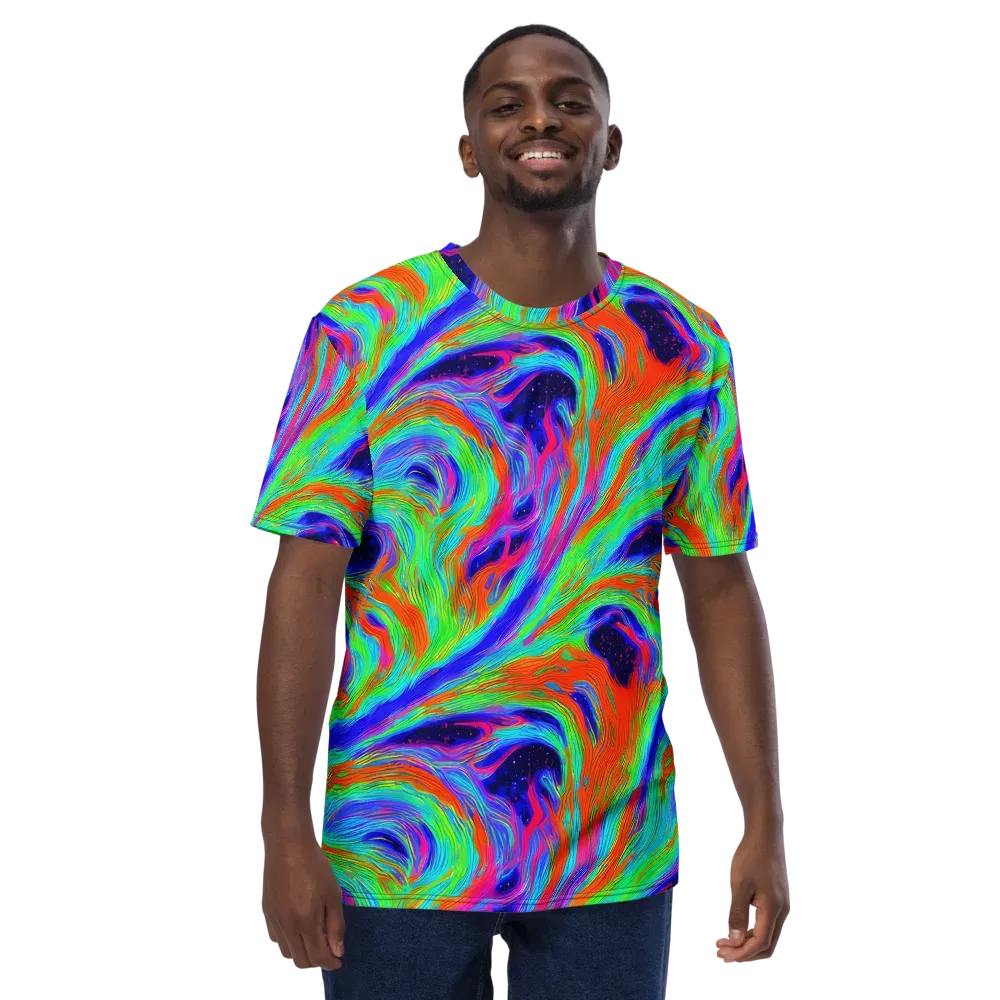 Rainbow Maelstrom on Men's Crew Neck T-Shirt — Front