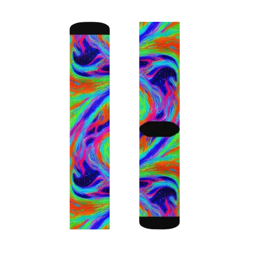 Rainbow Maelstrom on a Socks