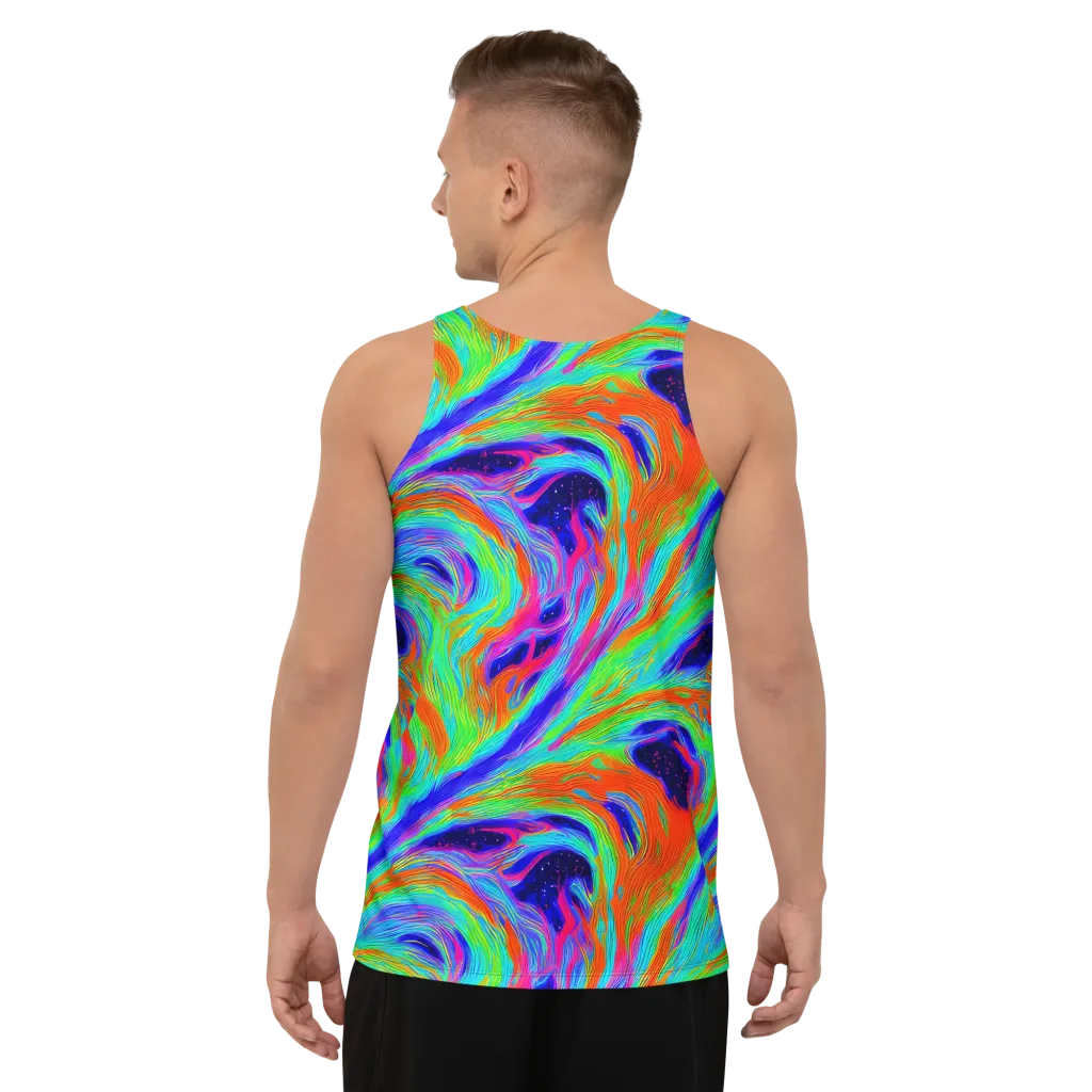 Rainbow Maelstrom on Men's Tank Top — Back