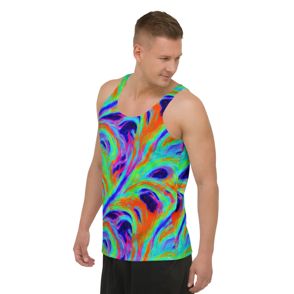 Rainbow Maelstrom on Men's Tank Top — Left Front