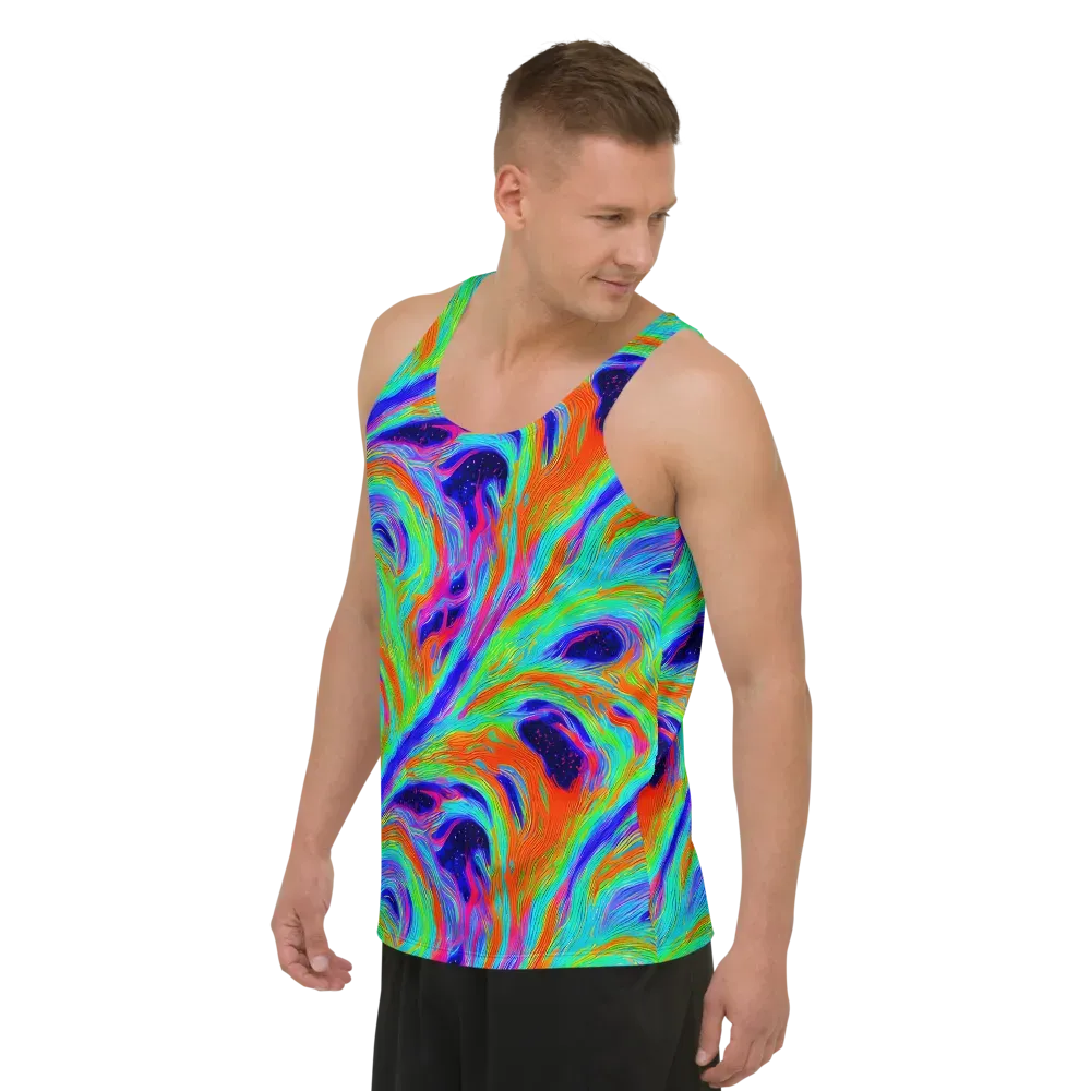 Rainbow Maelstrom on Men's Tank Top — Left Front