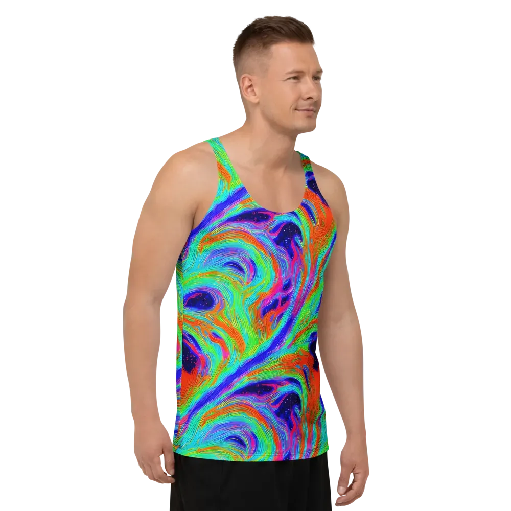 Rainbow Maelstrom on Men's Tank Top — Right Front