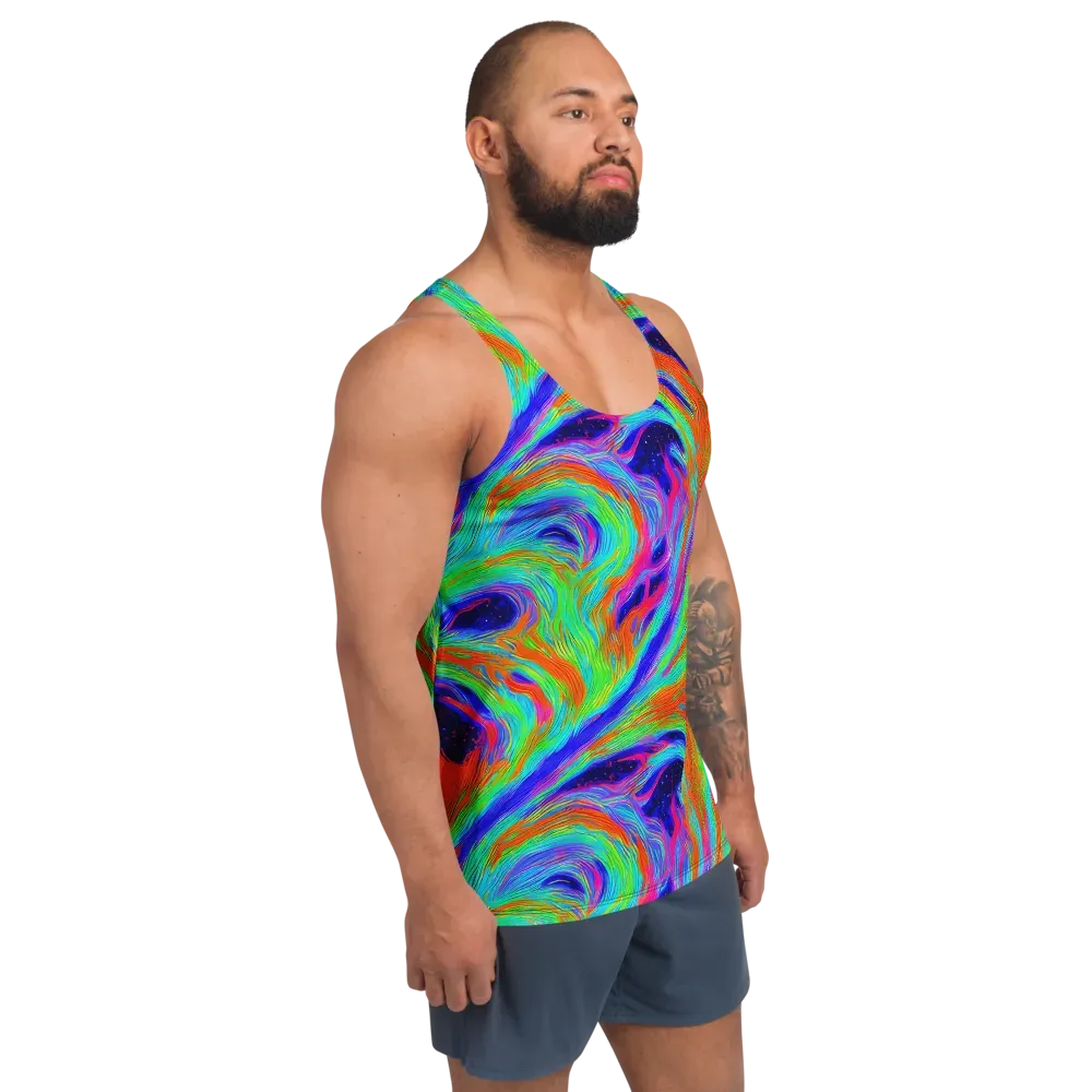 Rainbow Maelstrom on Men's Tank Top — Right Front