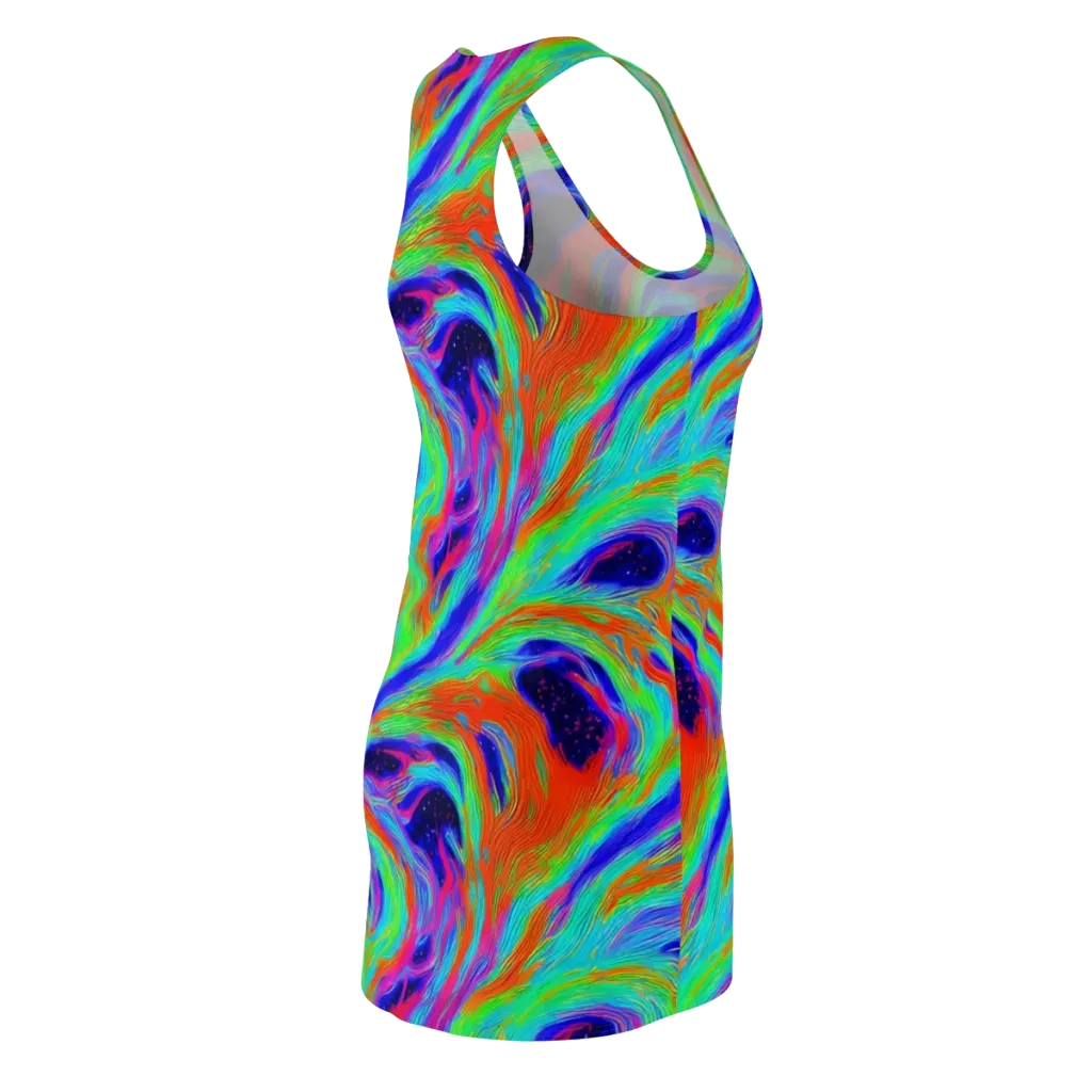 Rainbow Maelstrom on Racerback Dress — Back Side