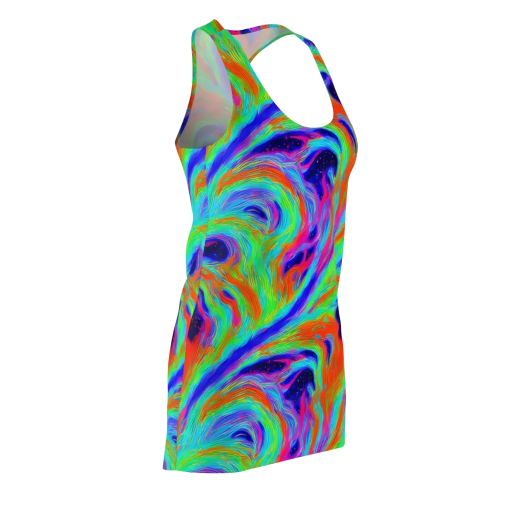 Rainbow Maelstrom on Racerback Dress — Front Side