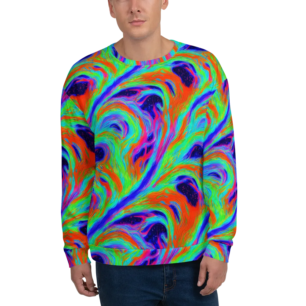 Rainbow Maelstrom on Sweatshirt — Front