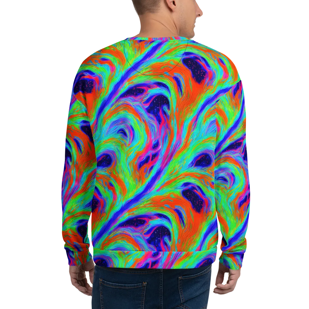 Rainbow Maelstrom on Sweatshirt — Back