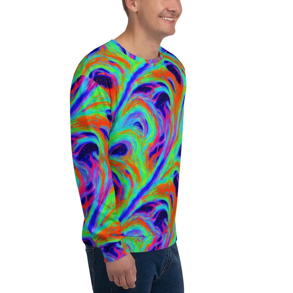 Rainbow Maelstrom on Sweatshirt — Right Front