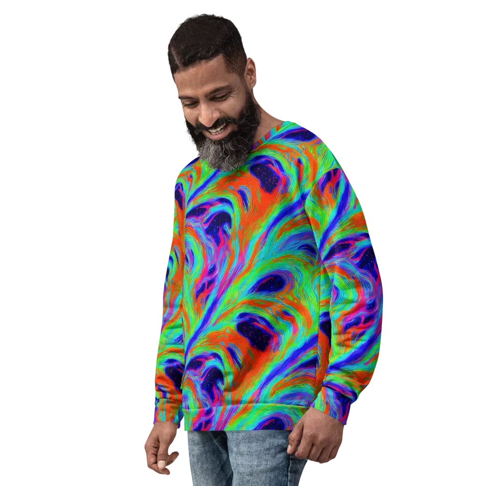 Rainbow Maelstrom on Sweatshirt — Left Front