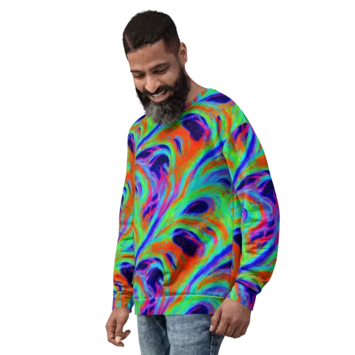 Rainbow Maelstrom on a Sweatshirt