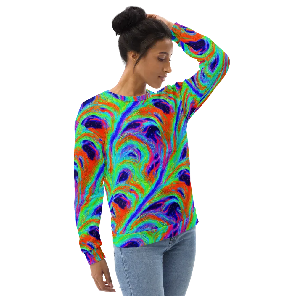 Rainbow Maelstrom on Sweatshirt — Right Front