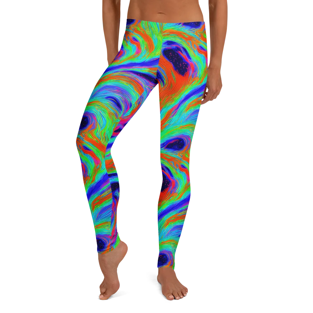 Rainbow Maelstrom on Leggings — Front