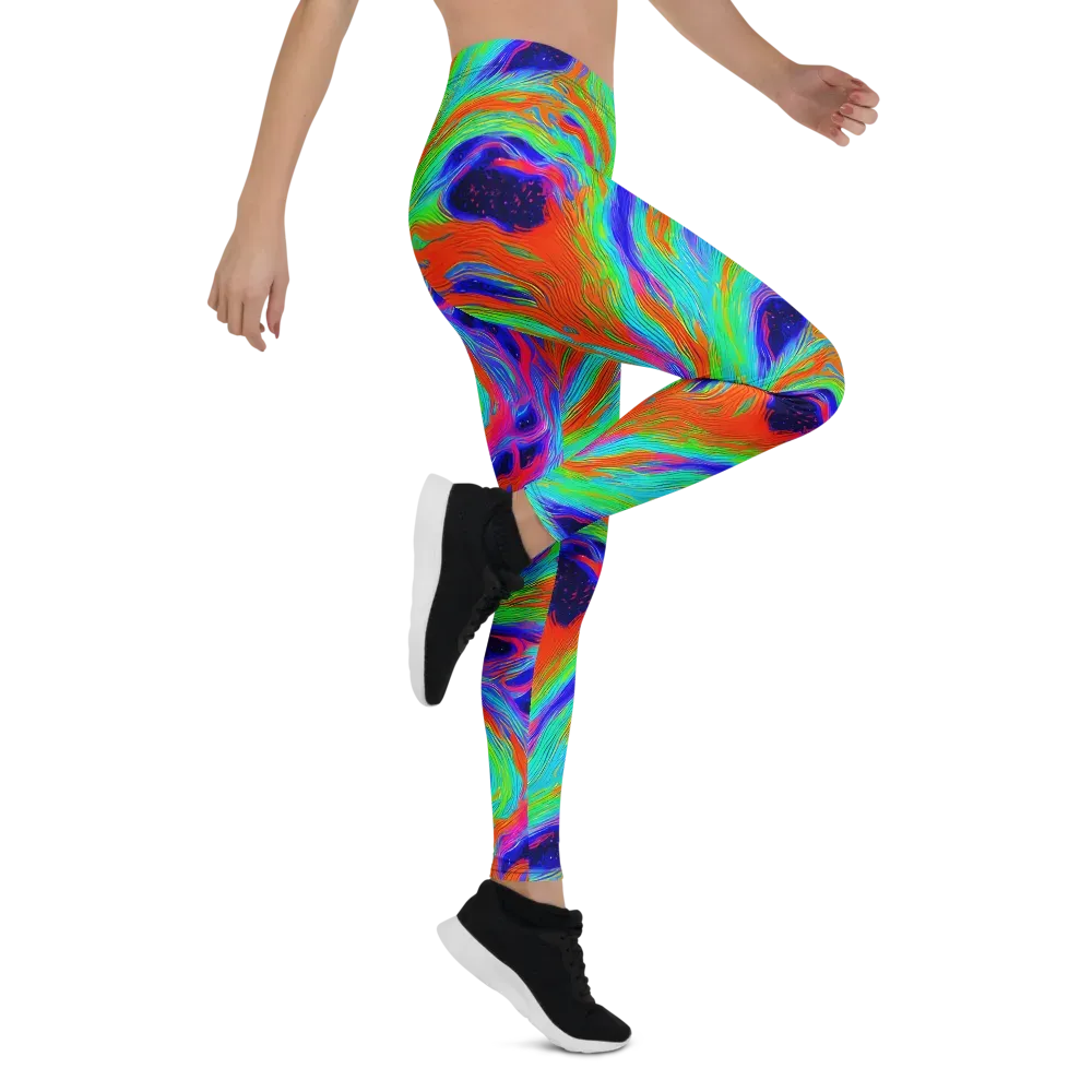 Rainbow Maelstrom on Leggings — Right