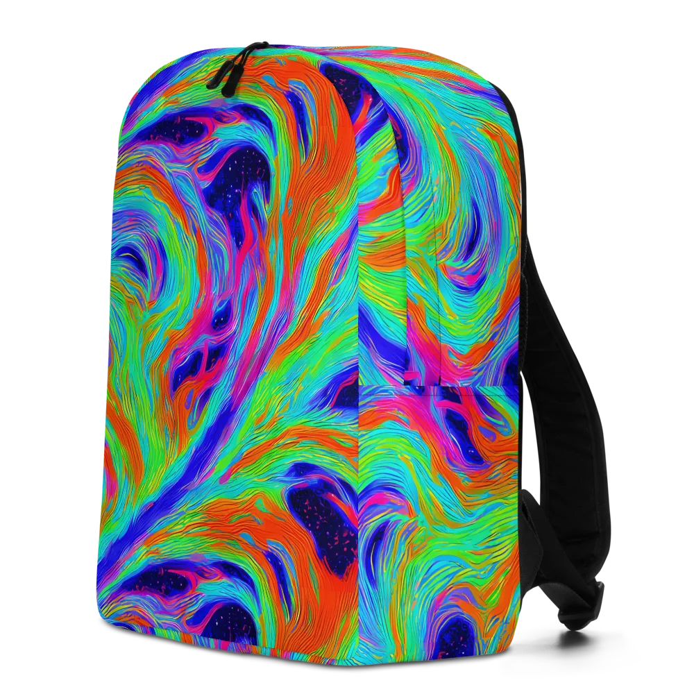 Rainbow Maelstrom on Minimalist Backpack — Left