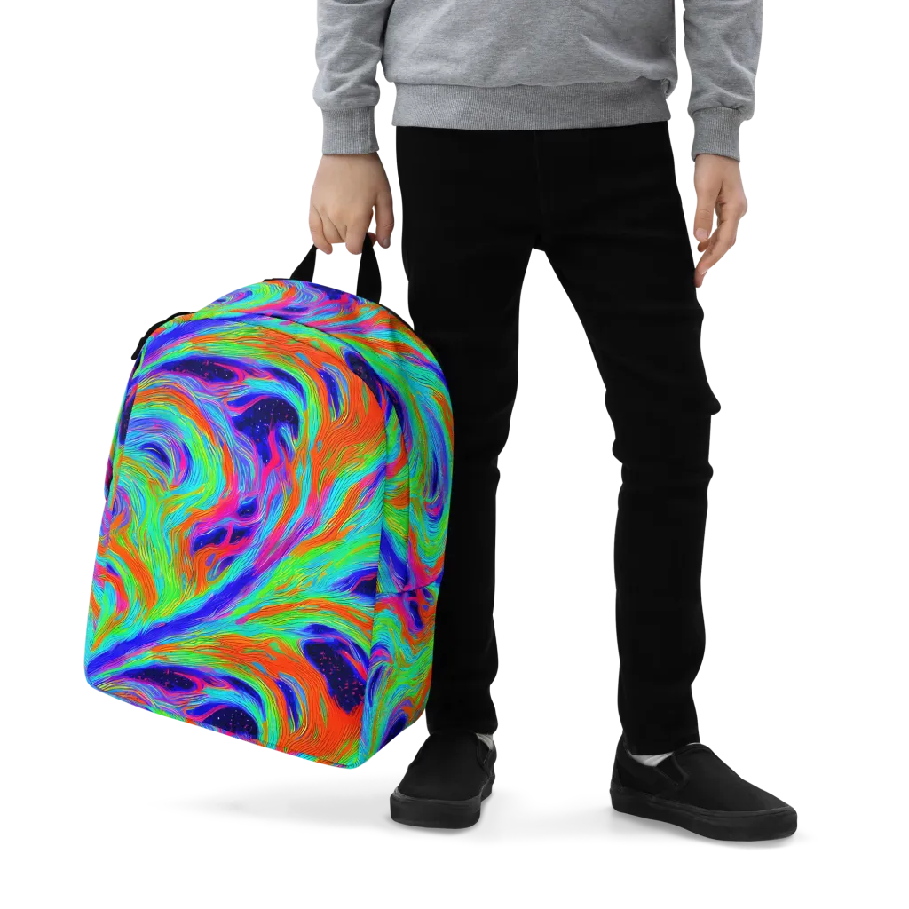 Rainbow Maelstrom on Minimalist Backpack — Zoomed-in