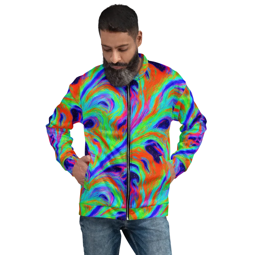 Rainbow Maelstrom on Bomber Jacket — Front