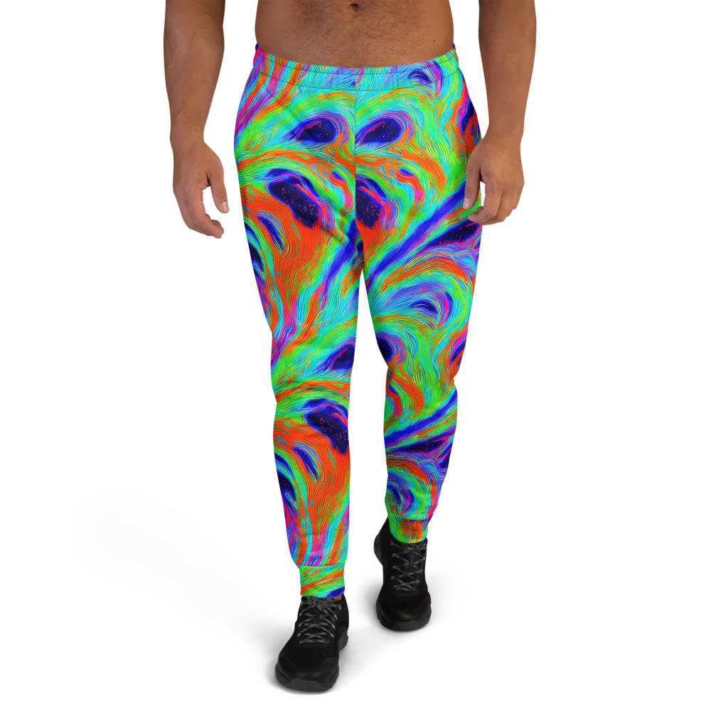 Rainbow Maelstrom on Men's Joggers — Front