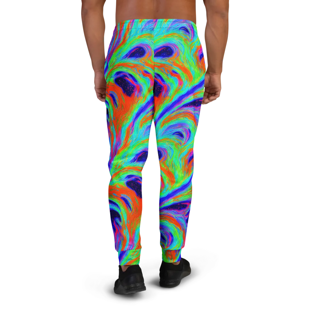 Rainbow Maelstrom on Men's Joggers — Back