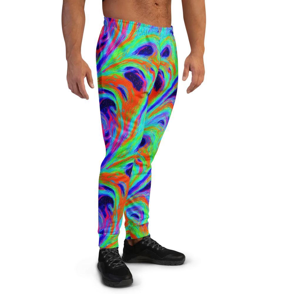 Rainbow Maelstrom on Men's Joggers — Right