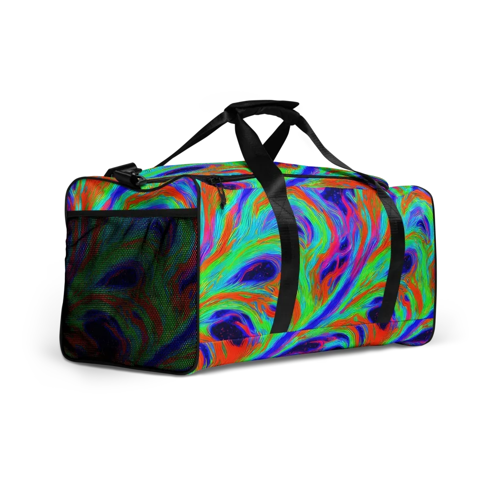 Rainbow Maelstrom on Duffle Bag — Right Front