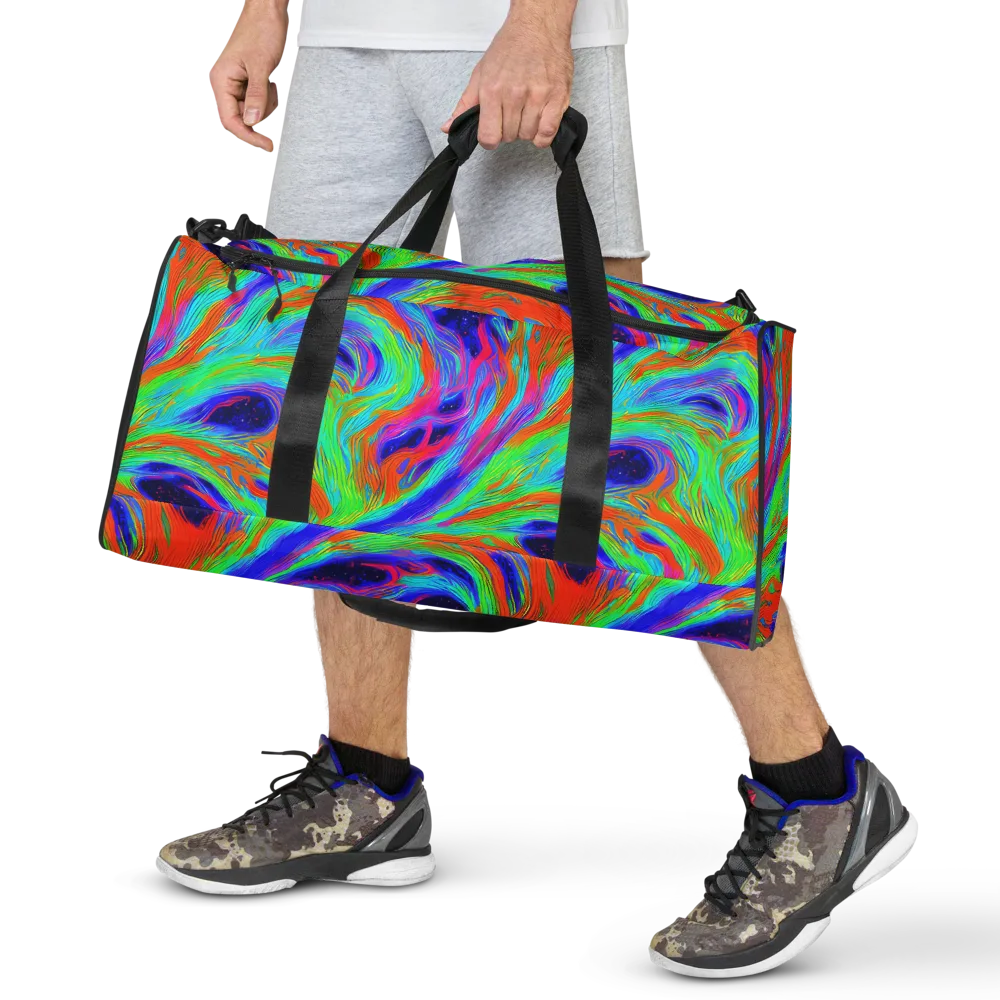 Rainbow Maelstrom on Duffle Bag — Front