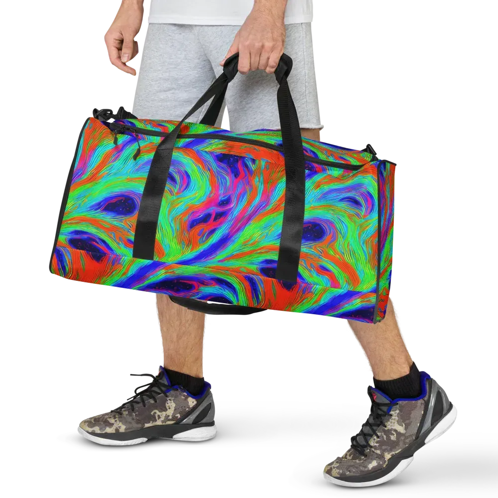 Rainbow Maelstrom on Duffle Bag — Front