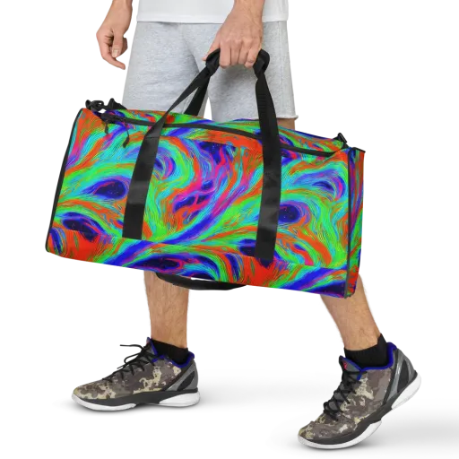 Rainbow Maelstrom on a Duffle Bag