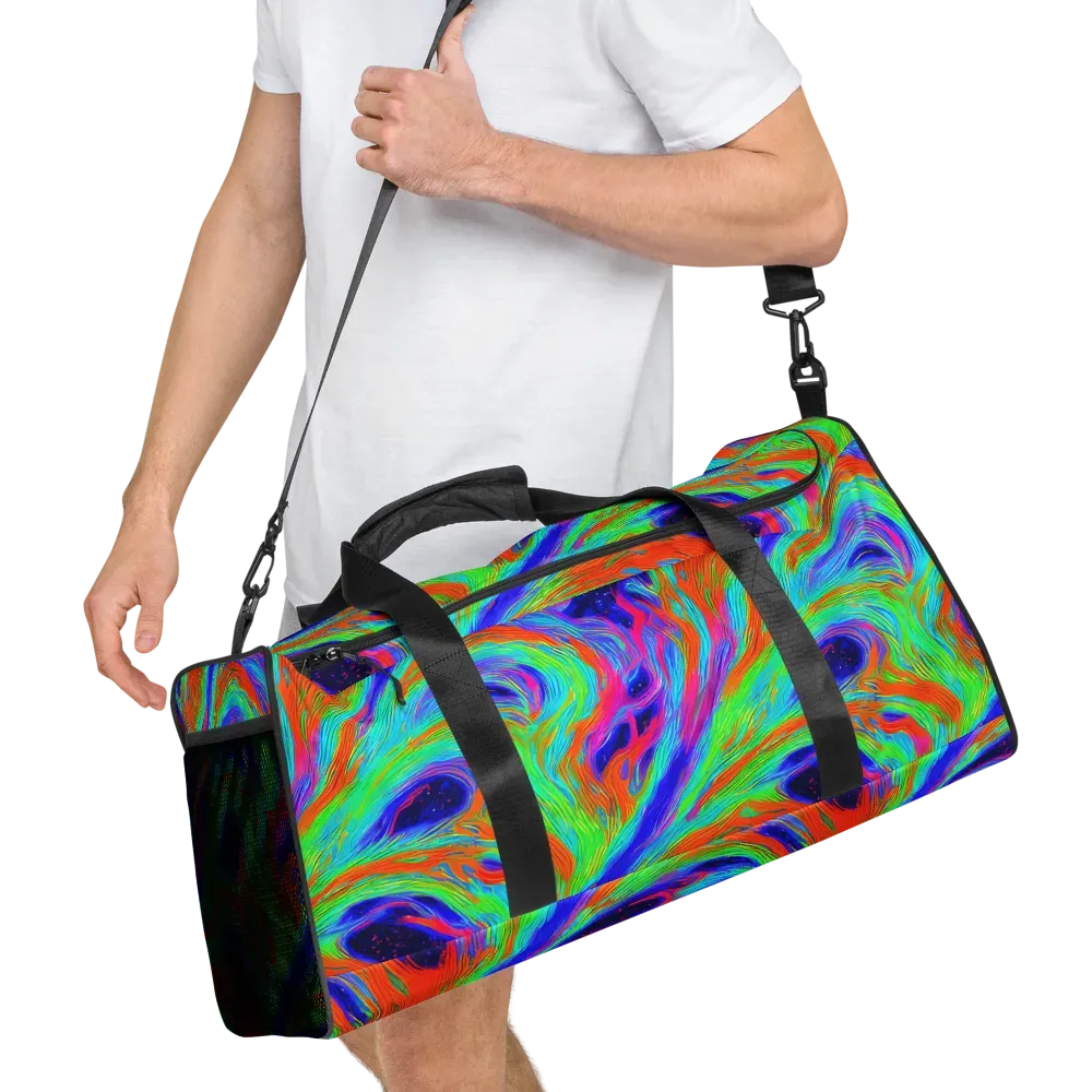 Rainbow Maelstrom on Duffle Bag — Right Front