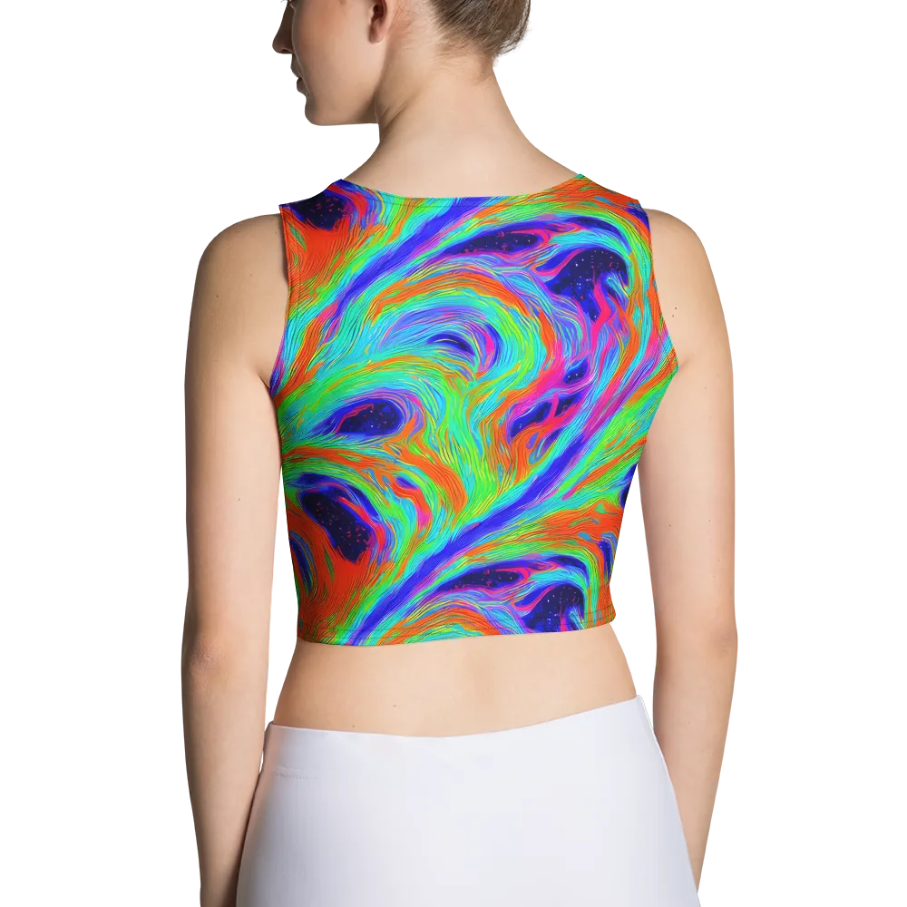 Rainbow Maelstrom on Crop Top — Back