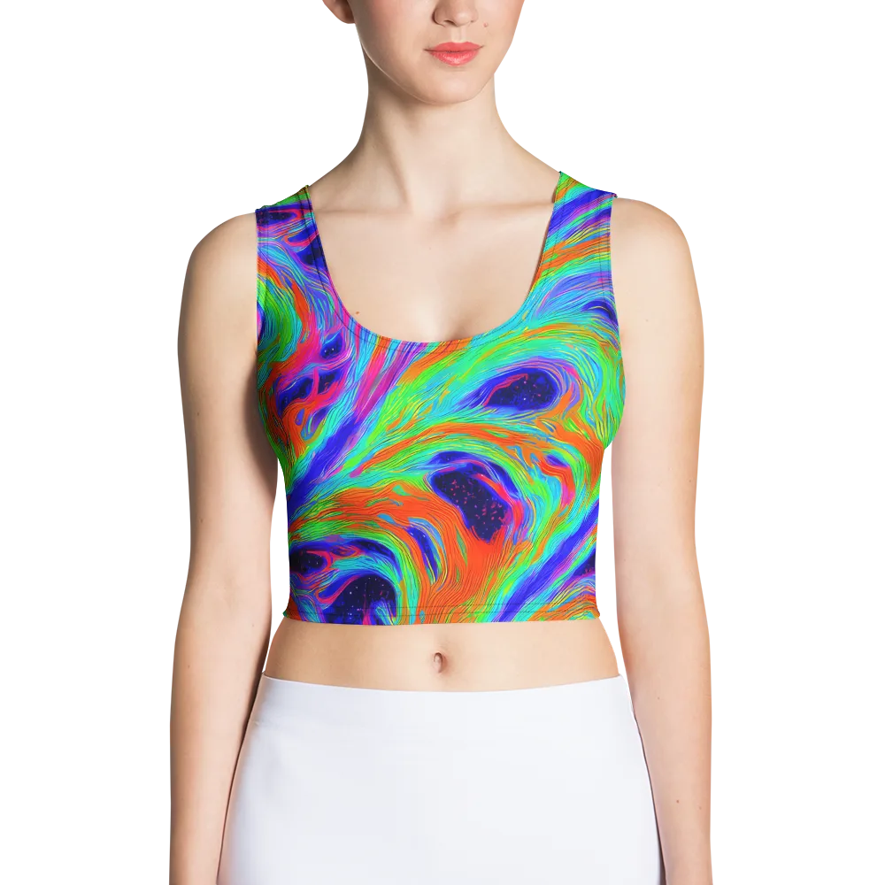 Rainbow Maelstrom on Crop Top — Front