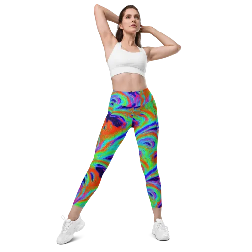 Rainbow Maelstrom on a Leggings with Pockets