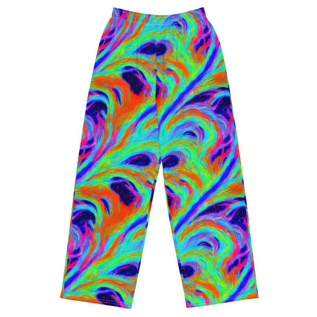 Rainbow Maelstrom on Wide-Leg Pants — Front