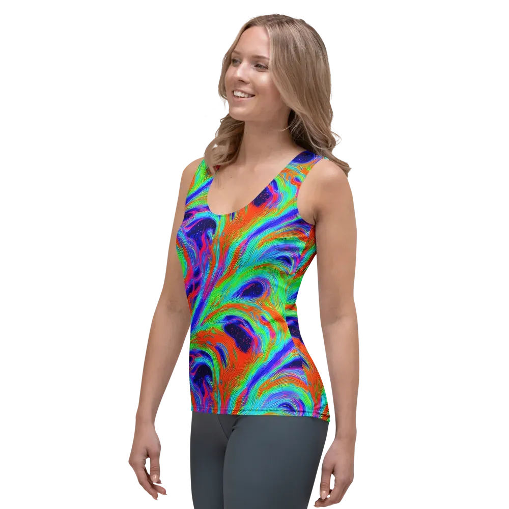 Rainbow Maelstrom on Women's Tank Top — Left Front