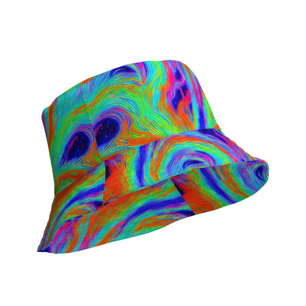 Rainbow Maelstrom on Reversible Bucket Hat — Product details Outside
