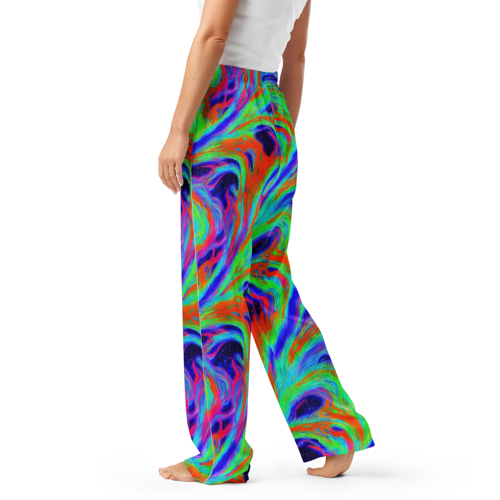 Rainbow Maelstrom on Women's Pajama Pants — Left
