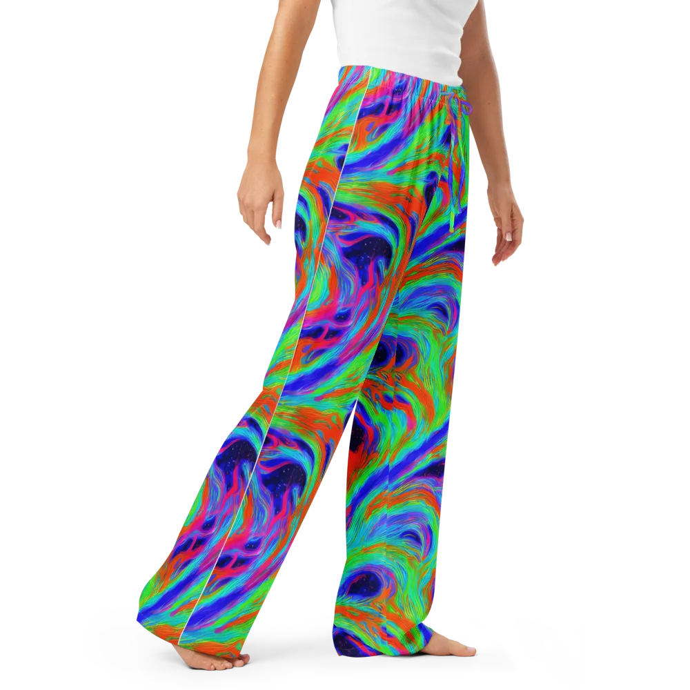 Rainbow Maelstrom on Women's Pajama Pants — Right Front