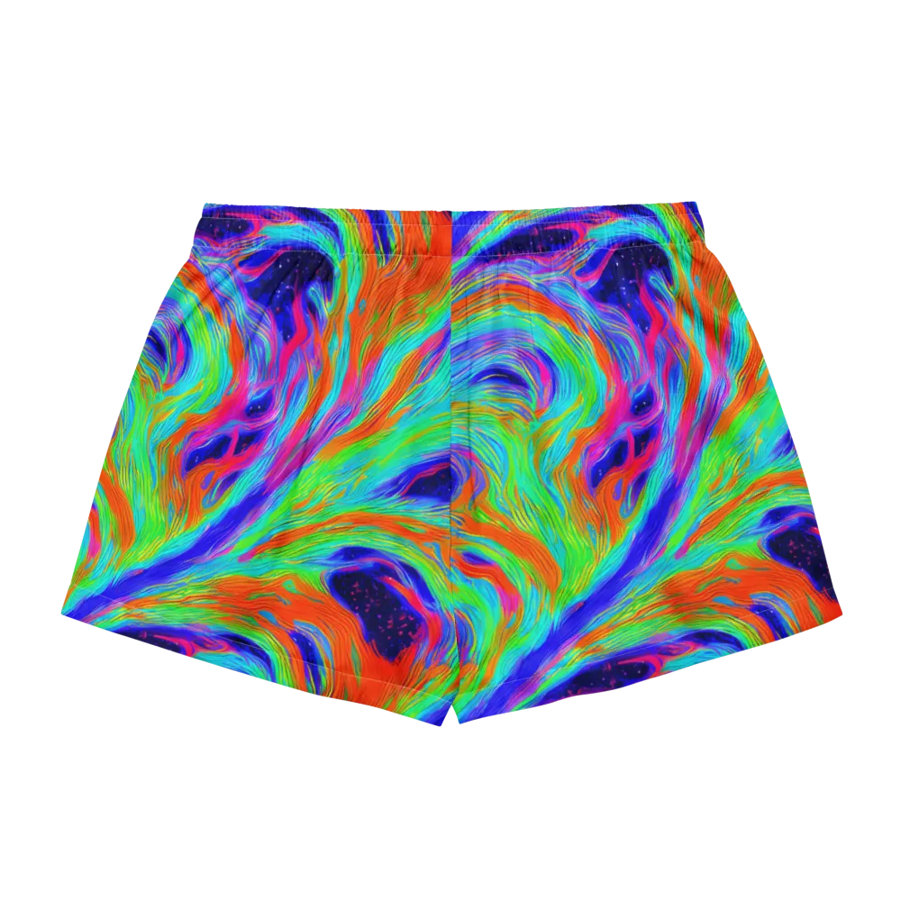 Rainbow Maelstrom on Women's Pajama Shorts — Back