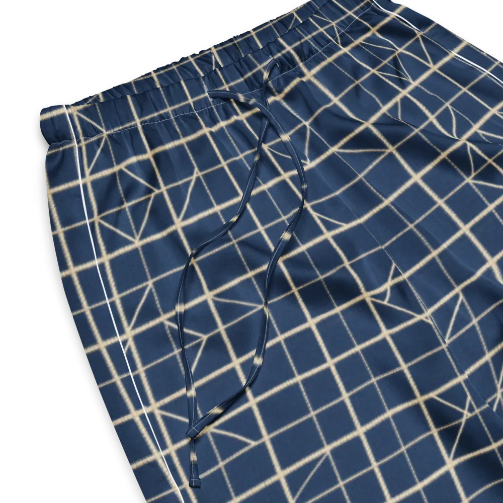 Indigo Lattice on Women's Pajama Pants — Product details