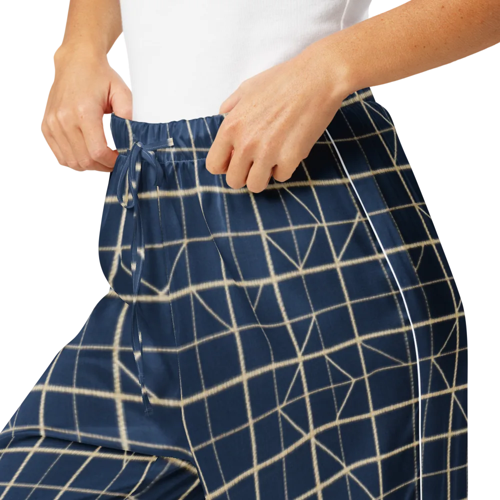 Indigo Lattice on Women's Pajama Pants — Product details