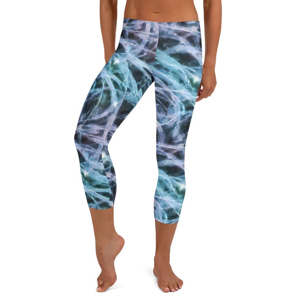 Icelight Drift on Capri Leggings — Front