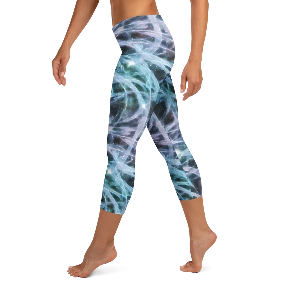 Icelight Drift on Capri Leggings — Left
