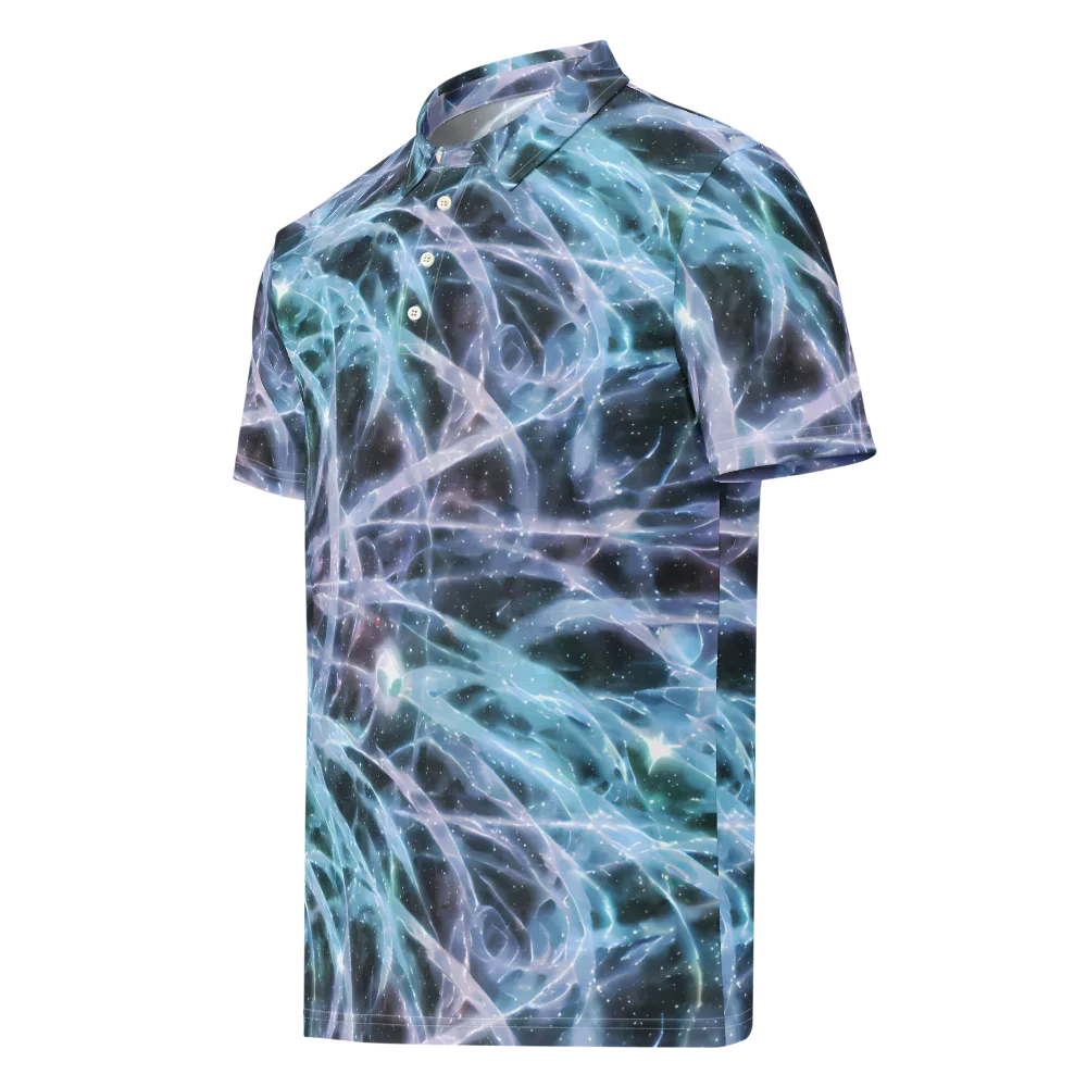 Icelight Drift on Men's Slim Fit Polo Shirt — Left Front